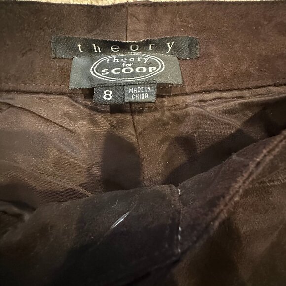 Theory Leather-Suede Pants - Picture 3 of 3
